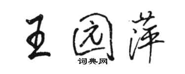 駱恆光王園萍行書個性簽名怎么寫