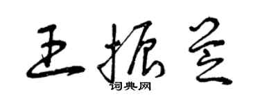 曾慶福王振芝草書個性簽名怎么寫