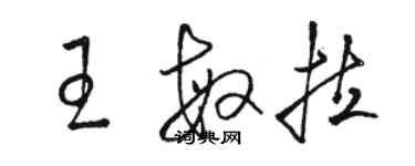 駱恆光王敏拉草書個性簽名怎么寫