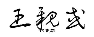 曾慶福王親或草書個性簽名怎么寫