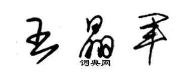 朱錫榮王晶軍草書個性簽名怎么寫
