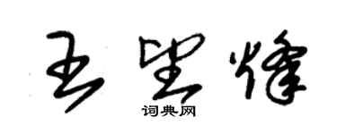 朱錫榮王望烽草書個性簽名怎么寫