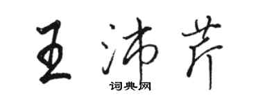 駱恆光王沛芹行書個性簽名怎么寫