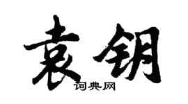 胡問遂袁鑰行書個性簽名怎么寫