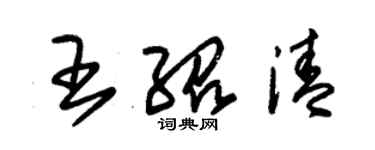 朱錫榮王紹清草書個性簽名怎么寫