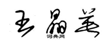 朱錫榮王晶英草書個性簽名怎么寫