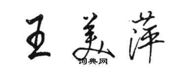 駱恆光王美萍行書個性簽名怎么寫