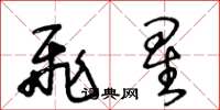 王冬齡飛星草書怎么寫