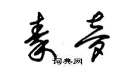 朱錫榮秦夢草書個性簽名怎么寫