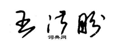 朱錫榮王淑盼草書個性簽名怎么寫