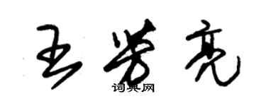 朱錫榮王芳亮草書個性簽名怎么寫