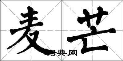 翁闓運麥芒楷書怎么寫