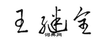 駱恆光王繼全草書個性簽名怎么寫