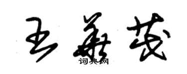 朱錫榮王華茂草書個性簽名怎么寫