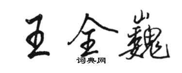 駱恆光王全巍行書個性簽名怎么寫