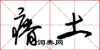 朱錫榮瘠土草書怎么寫