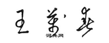 駱恆光王萬春草書個性簽名怎么寫