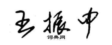 朱錫榮王振中草書個性簽名怎么寫