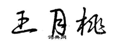 曾慶福王月桃草書個性簽名怎么寫