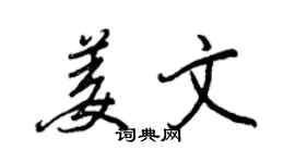 王正良姜文行書個性簽名怎么寫