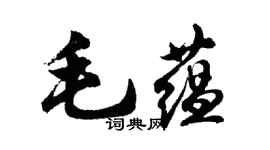 胡問遂毛蘊行書個性簽名怎么寫