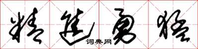 朱錫榮精進勇猛草書怎么寫
