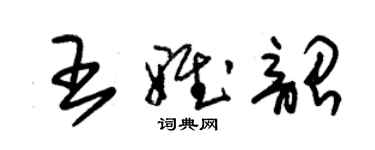 朱錫榮王雅韶草書個性簽名怎么寫