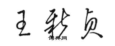 駱恆光王新貞草書個性簽名怎么寫