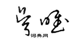 曾慶福吳唯草書個性簽名怎么寫