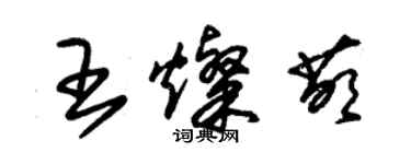 朱錫榮王燦萌草書個性簽名怎么寫