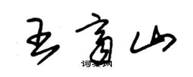 朱錫榮王齊山草書個性簽名怎么寫