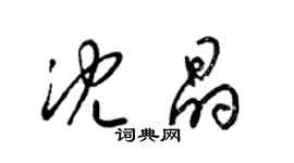 梁錦英沈晶草書個性簽名怎么寫