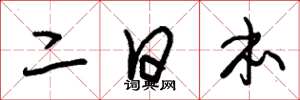 朱錫榮二日本草書怎么寫