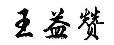 胡問遂王益贊行書個性簽名怎么寫