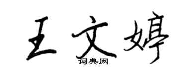 王正良王文婷行書個性簽名怎么寫