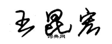 朱錫榮王昆宏草書個性簽名怎么寫