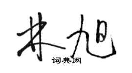 駱恆光林旭草書個性簽名怎么寫