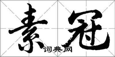 胡問遂素冠行書怎么寫