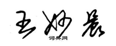 朱錫榮王妙晨草書個性簽名怎么寫