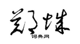 曾慶福鄭城草書個性簽名怎么寫