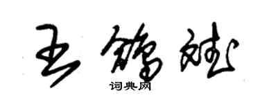 朱錫榮王鴿斌草書個性簽名怎么寫