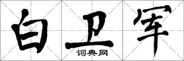 翁闓運白衛軍楷書怎么寫