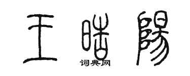 陳墨王皓陽篆書個性簽名怎么寫