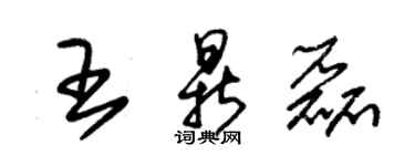 朱錫榮王鼎磊草書個性簽名怎么寫