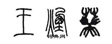 陳墨王煙葵篆書個性簽名怎么寫