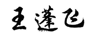 胡問遂王蓬飛行書個性簽名怎么寫