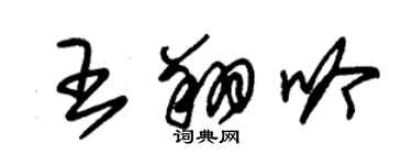 朱錫榮王翔吟草書個性簽名怎么寫
