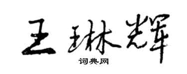 曾慶福王琳輝行書個性簽名怎么寫
