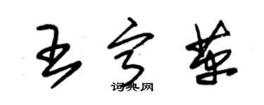 朱錫榮王寧革草書個性簽名怎么寫
