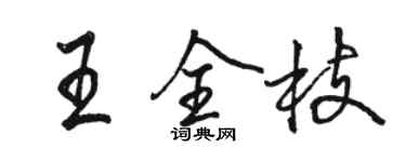 駱恆光王全枝行書個性簽名怎么寫